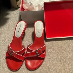 COACH brand new heels. Only wore once! Size 7